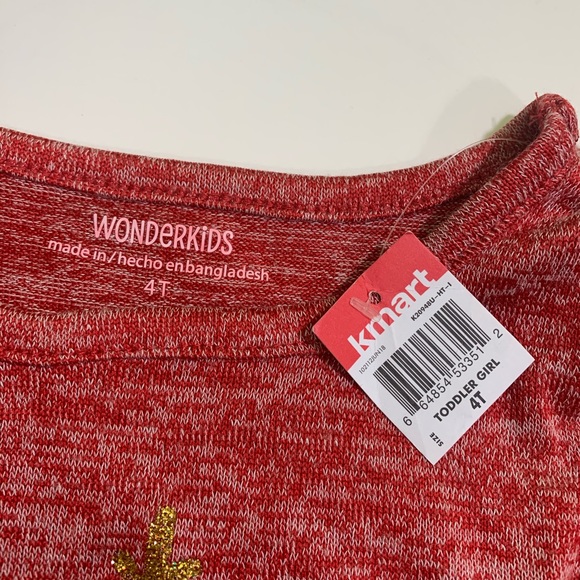 Wonderkids Joy Christmas NWT tee size 4T - Picture 3 of 6
